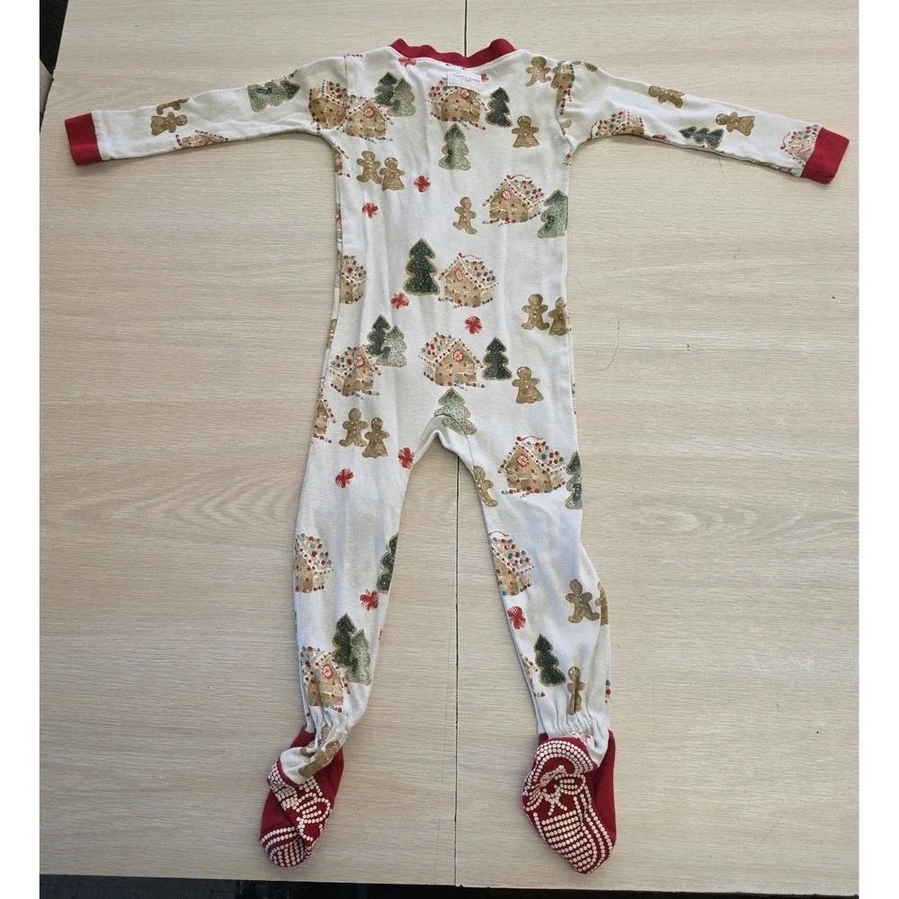 Burts Bees Baby Footed Sleeper‎ Christmas Cookies Gingerbread Christmas Tree 18M